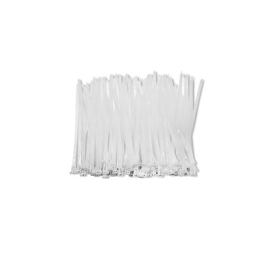 Opaski zaciskowe wielorazowe 100szt 4.8*200mm Nylon66 UV białe Qoltec 52240