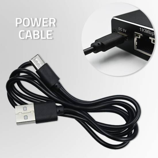 Switch x 3 10/100/1000Mbps Qoltec 52249