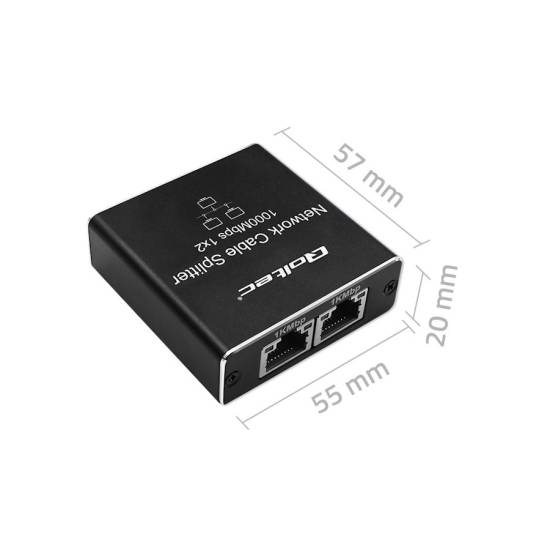 Switch x 3 10/100/1000Mbps Qoltec 52249