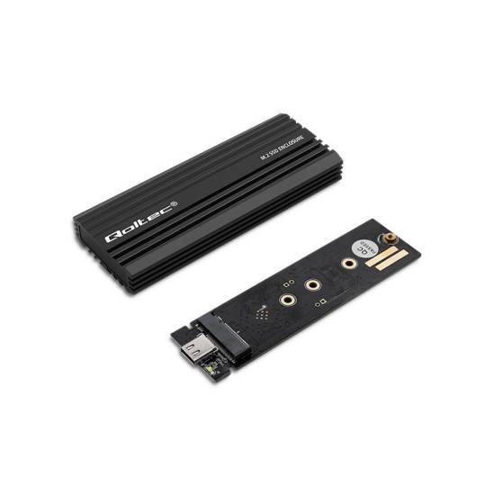 Obudowa SSD M.2 NVMe/SATA USB C 10Gbps Qoltec 52270