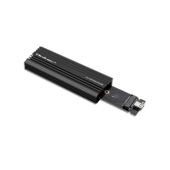 Obudowa SSD M.2 NVMe/SATA USB C 10Gbps Qoltec 52270