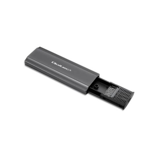 Obudowa SSD M.2 NVMe/SATA USB C 10Gbps Qoltec 52271