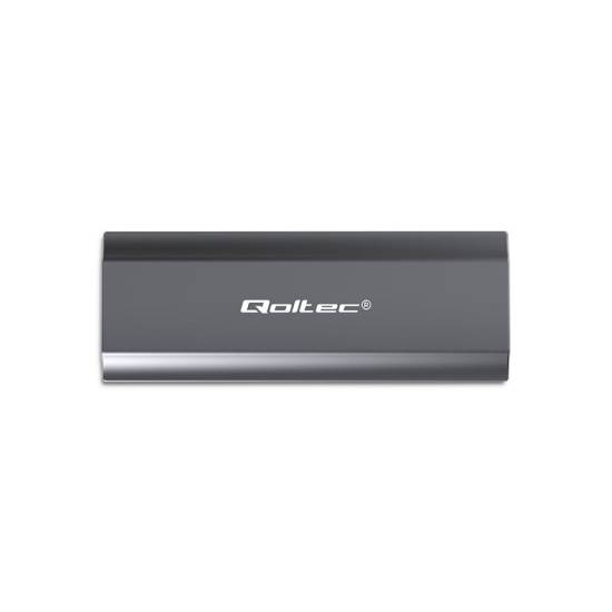 Obudowa SSD M.2 NVMe/SATA USB C 10Gbps Qoltec 52271