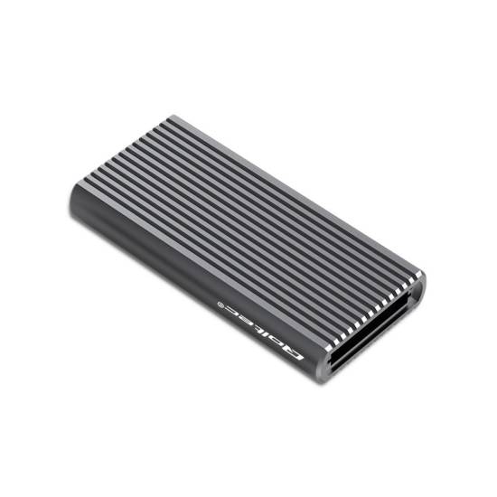 Obudowa SSD M.2 NVMe/SATA USB C 10Gbps RGB LED Qoltec 52272