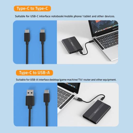 Obudowa SSD 2x M.2 NVMe/SATA USB-C 10Gbps Qoltec 52273