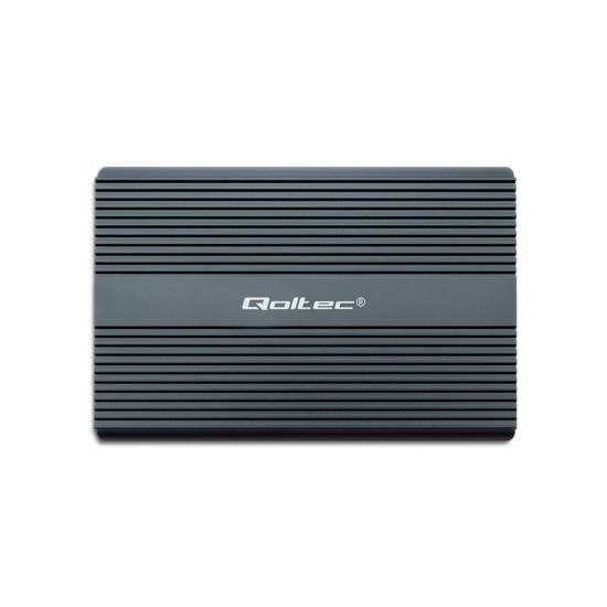 Obudowa SSD 2x M.2 NVMe/SATA USB-C 10Gbps Qoltec 52273