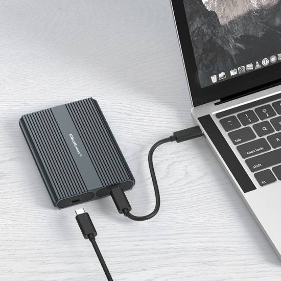 Obudowa SSD 2x M.2 NVMe/SATA USB-C 10Gbps Qoltec 52273