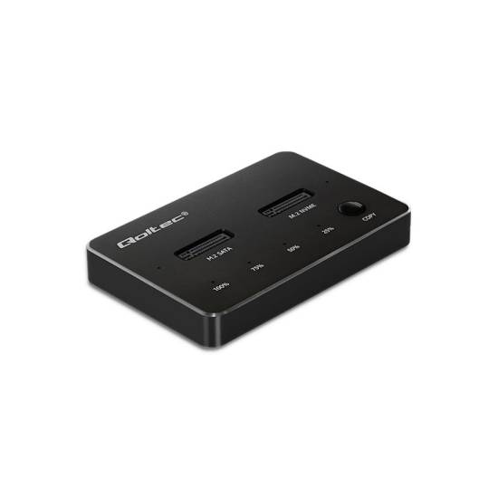 Stacja dokująca USB-C dyski 2x M.2 NVMe 2TB Qoltec 52274