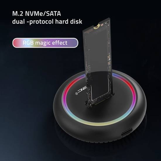 Stacja dokująca USB-C dysk M.2 NVMe 2TB Qoltec 52275