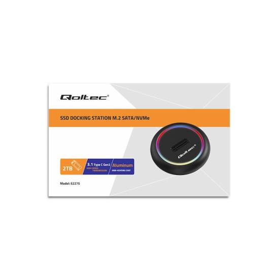 Stacja dokująca USB-C dysk M.2 NVMe 2TB Qoltec 52275