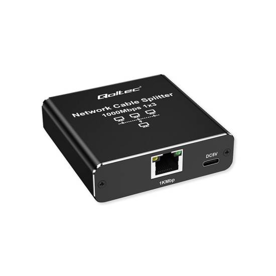 Switch x4 10/100/1000Mbps Qoltec 52294