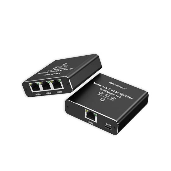 Switch x4 10/100/1000Mbps Qoltec 52294