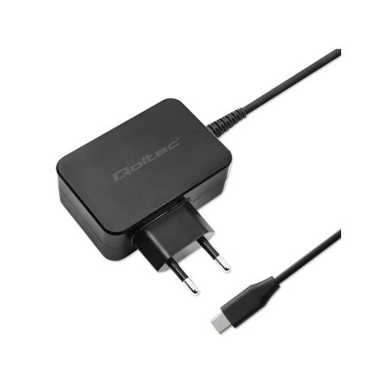 Ładowarka sieciowa GaN USB-C 30W 5-20V 1.5-3A Qoltec 52384