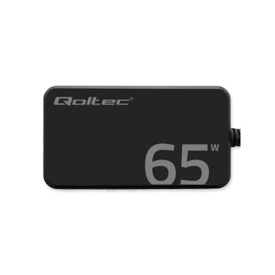 Ładowarka sieciowa GaN USB-C 65W 5-20V 3.25A PD Super Fast SLIM Qoltec 52421