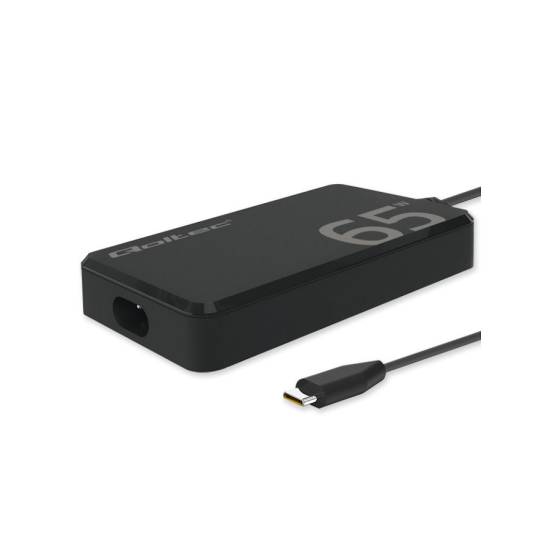Ładowarka sieciowa GaN USB-C 65W 5-20V 3.25A PD Super Fast SLIM Qoltec 52421