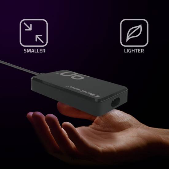 Ładowarka sieciowa GaN USB-C 90W 5-20V 4.5A PD Super Fast SLIM Qoltec 52422