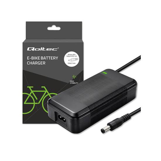 Ładowarka do roweru skutera elektrycznego 36V 42V 2A wtyk 5.5*2.1 szybka Qoltec 52612