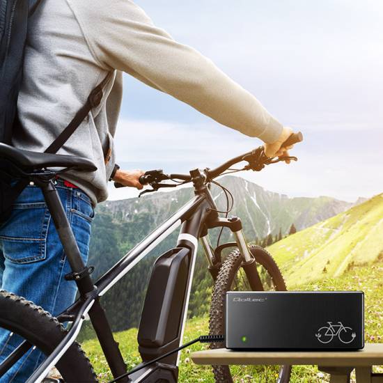 Ładowarka do roweru elektrycznego 36V 42V 2A wtyk C14-IEC-3Pin Qoltec 52617