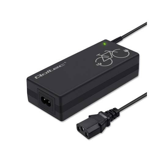 Ładowarka do roweru elektrycznego 36V 42V 2A wtyk C14-IEC-3Pin Qoltec 52617