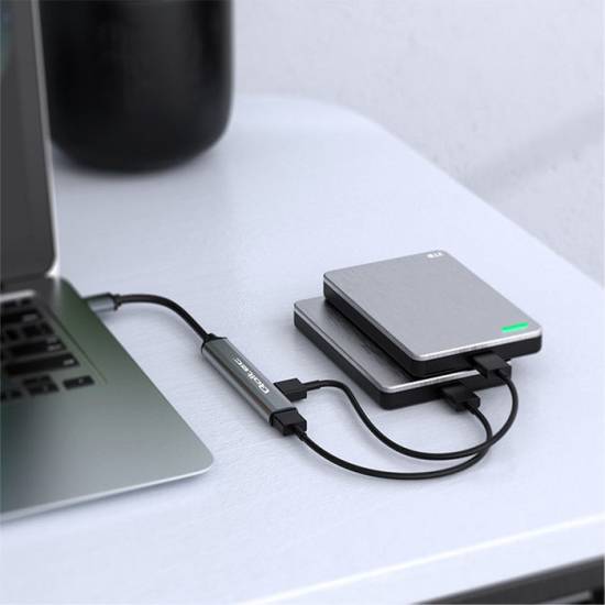 Hub USB-C 3.1 USB 2.0/3.0/USB-C x1 PD Qoltec 53790