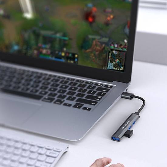 Hub USB 3.0 - USB 2.0 x3 USB 3.0 x1 Qoltec 53793