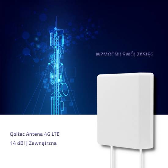 Antena SMA 14.0 dBi 4G LTE Qoltec 57020 zewnętrzna