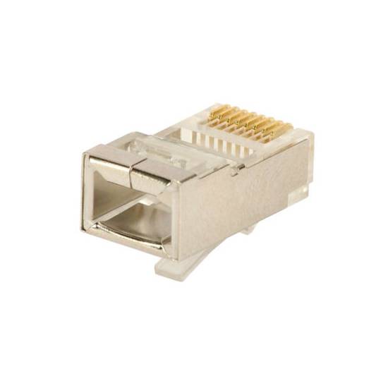 Wtyk modularny RJ45 8p8c na drut  10szt ekranowany