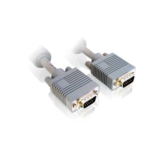 Kabel SVGA D-SUB 15 M/M 2x ferryt 30m