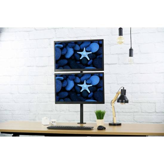 Ramię do monitora LCD kolumnowe Techly 020690 podwójne