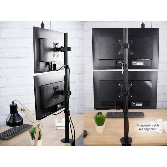 Ramię do monitora LCD kolumnowe Techly 020690 podwójne