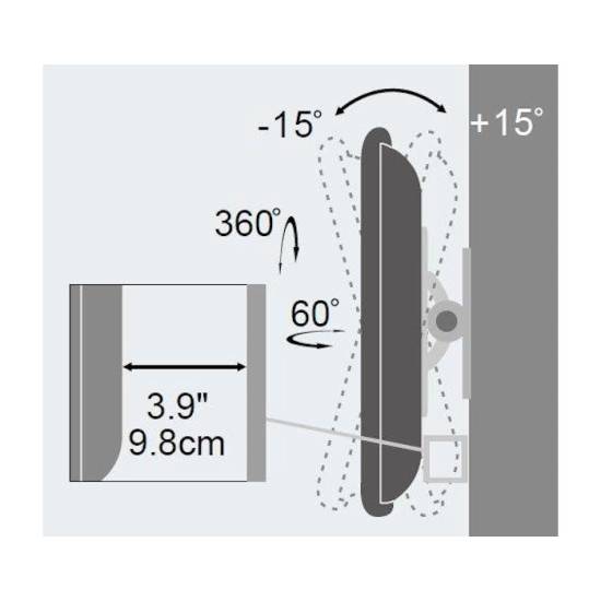 Uchwyt ścienny do monitora / TV LCD 13-30