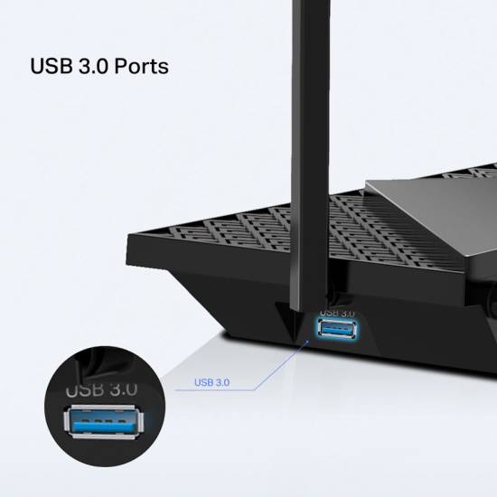 Router TP-Link Archer AX72 Pro AX5400 2.5Gbps 1xWAN 4xLAN 1x USB 3.0