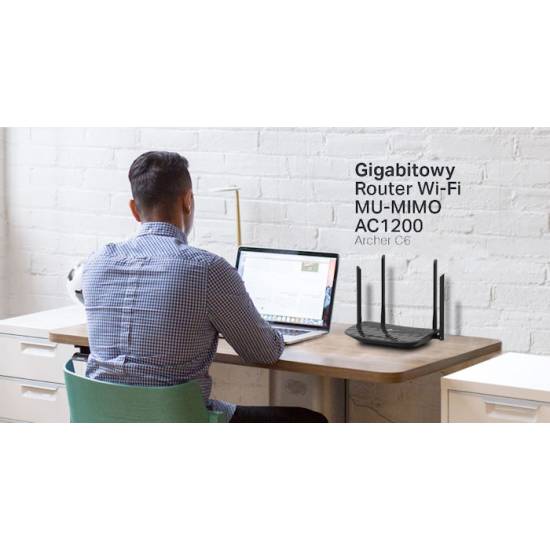 Router TP-Link Archer C6 AC1200 1xWAN 4xLAN