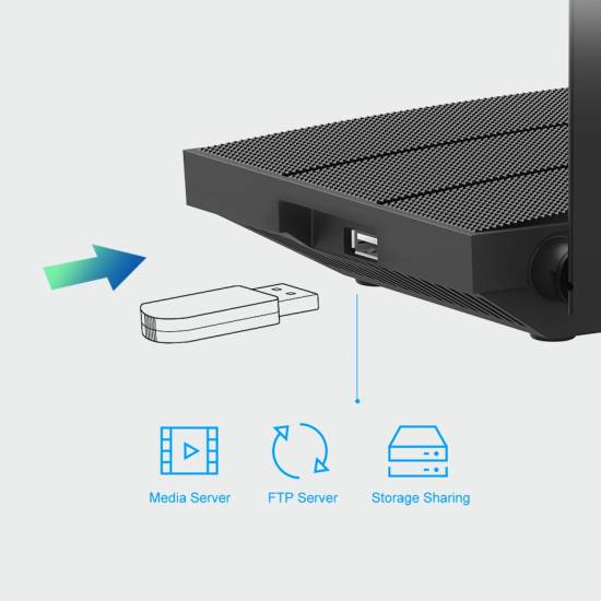 Router TP-Link Archer C6U AC1200 1xWAN 4xLAN