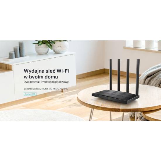 Router TP-Link Archer C80 AC1900 1xWAN 4xLAN WLAN