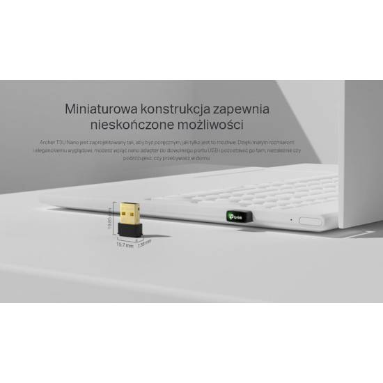 Karta sieciowa USB 3.0 WLAN TP-Link Archer T3U nano 2.4/5GHz AC1300