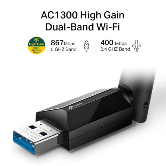 Karta sieciowa USB 3.0 TP-Link Archer T3U Plus 5 GHz / 2.4GHz