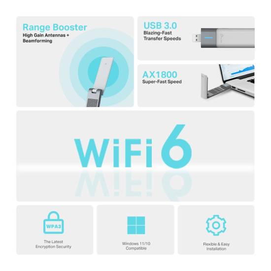 Karta sieciowa USB 3.0 TP-Link Archer TX20UH 2.4/5GHz AX1800