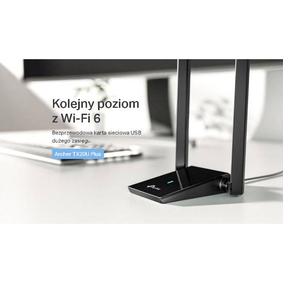 Karta sieciowa USB 3.0 WLAN TP-Link Archer TX20U Plus 2.4/5GHz AX1800