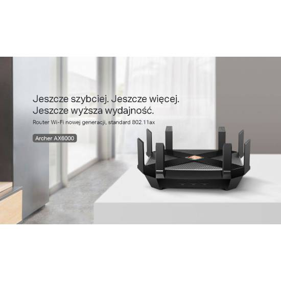 Router TP-Link Archer AX6000 1xWAN 2.5G 8xLAN 2x USB