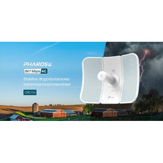 Punkt dostępowy TP-Link CPE710 1xLAN zewnętrzny 5GHz do 867 Mb/s