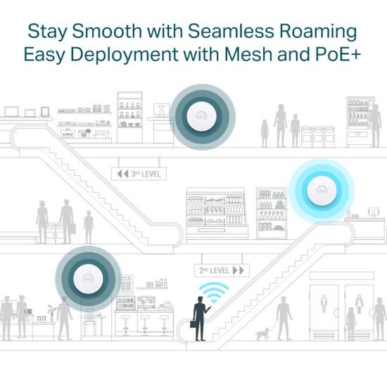 Punkt dostępowy TP-Link EAP670 1x 2.5Gbit AX5400 sufitowy