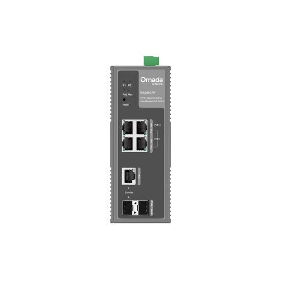 Switch TP-Link IES206GPP x 6 10/100/1000Mbps Omada Industrial Easy Managed 3x POE+ 1x POE++