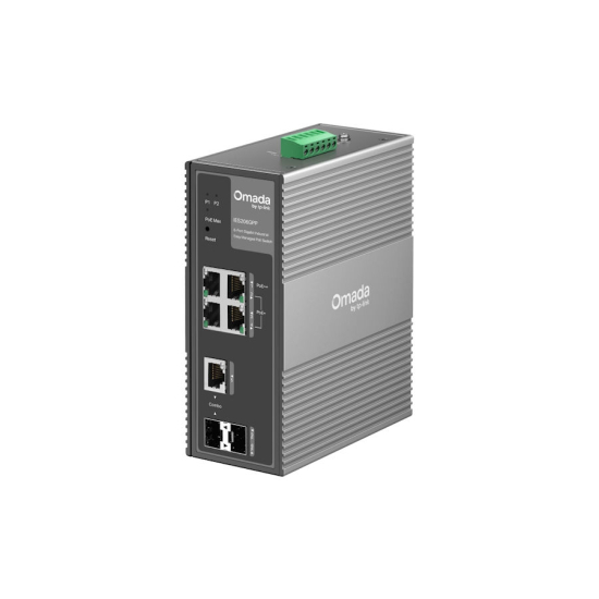 Switch TP-Link IES206GPP x 6 10/100/1000Mbps Omada Industrial Easy Managed 3x POE+ 1x POE++