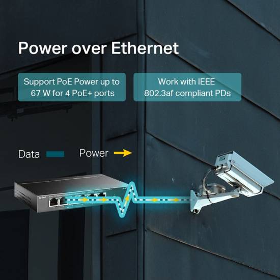 Switch TP-Link TL-SF1006P x 6 10/100Mbps x 4 PoE+