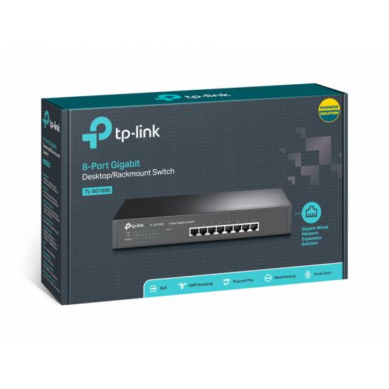Switch TP-Link TL-SG1008 x 8 10/100/1000Mbps