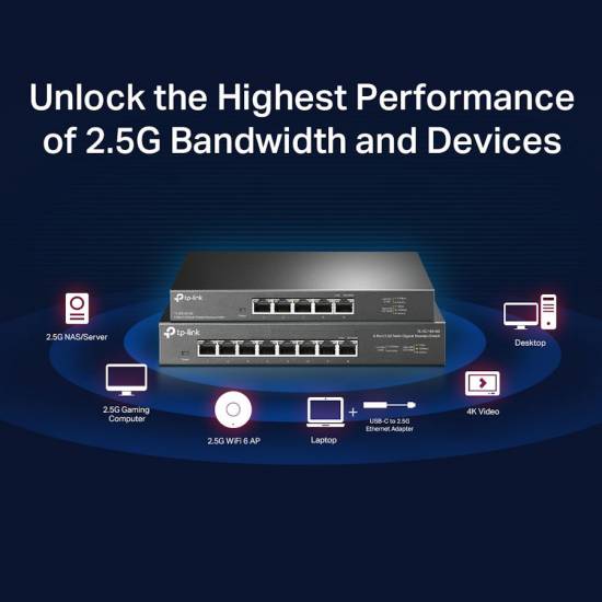 Switch TP-Link TL-SG108-M2 x 8 2.5GE