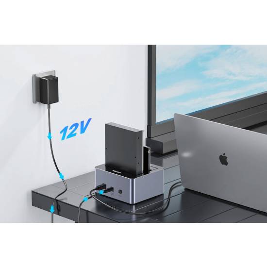 Stacja dokująca USB 3.0 5Gbps Unitek Y-3026GY01-EU klonowanie