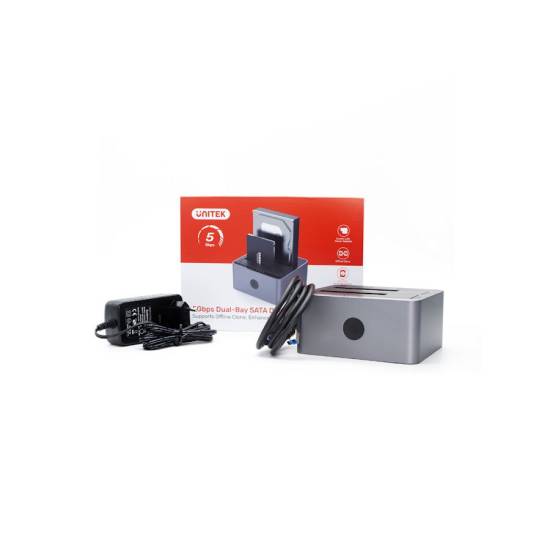 Stacja dokująca USB 3.0 5Gbps Unitek Y-3026GY01-EU klonowanie