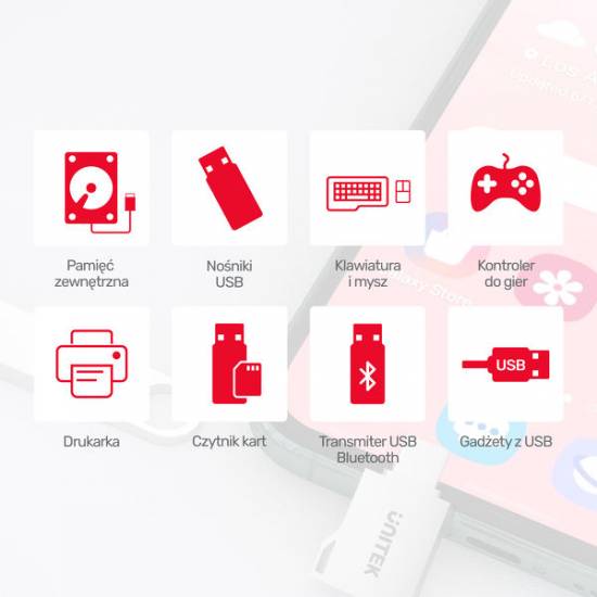 Adapter USB-C -> USB 3.1 A żeńskie Unitek A1025GNI